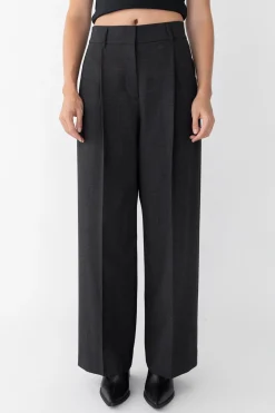 WIDE LEG HIGH-RISE DRESS PANT