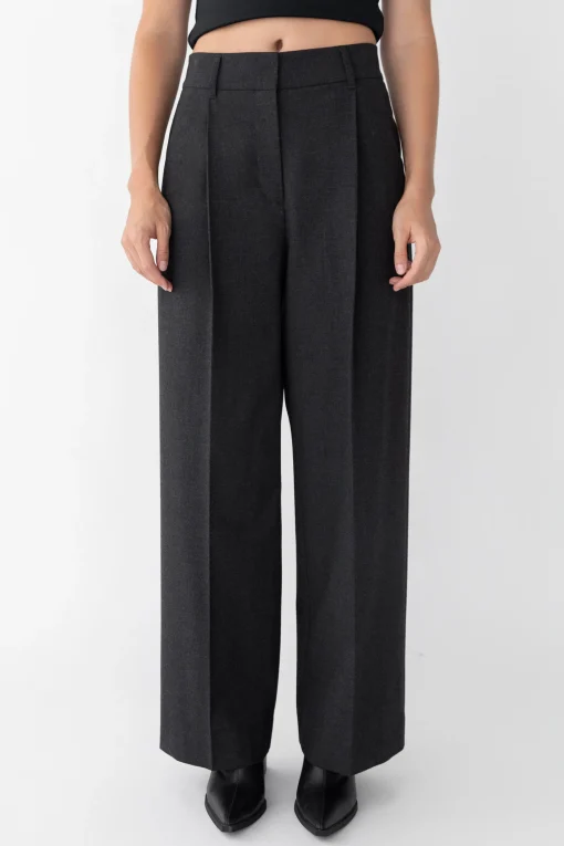 WIDE LEG HIGH-RISE DRESS PANT
