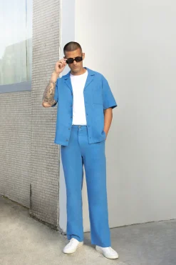 WIDE LEG LINEN PANTS
