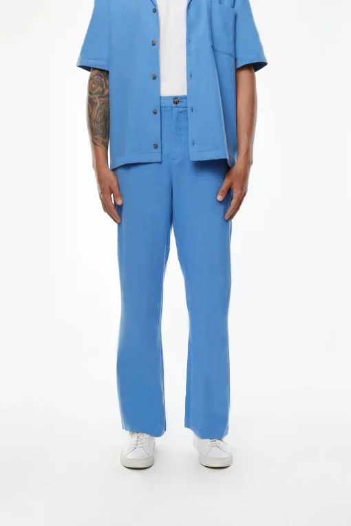 WIDE LEG LINEN PANTS