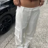 WIDE LEG SUITING PANT WITH CARGO POCKETS