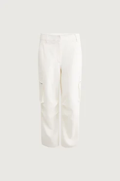 WIDE LEG SUITING PANT WITH CARGO POCKETS
