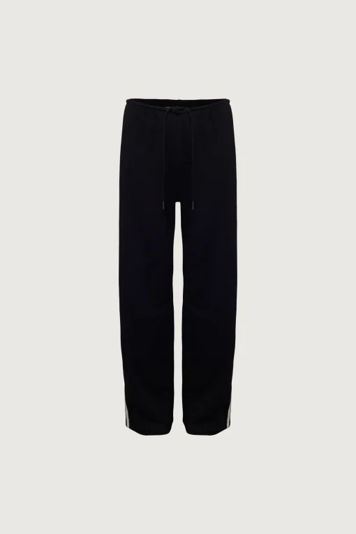 WIDE LEG SWEATPANTS WITH SIDE DETAIL