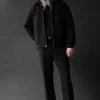 WOOL BLEND BOMBER JACKET