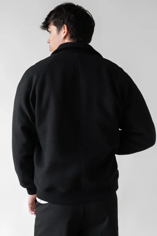WOOL BLEND BOMBER JACKET