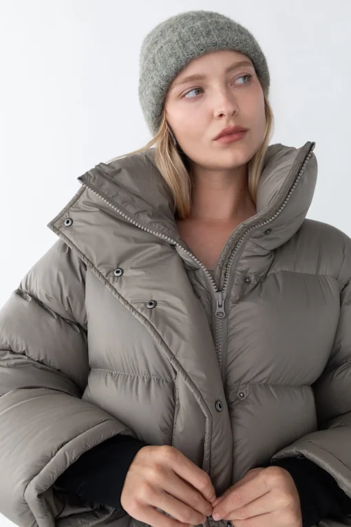 WOOL BLEND RIBBED BEANIE