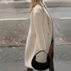 WOOL-BLEND DOUBLE BREASTED COAT
