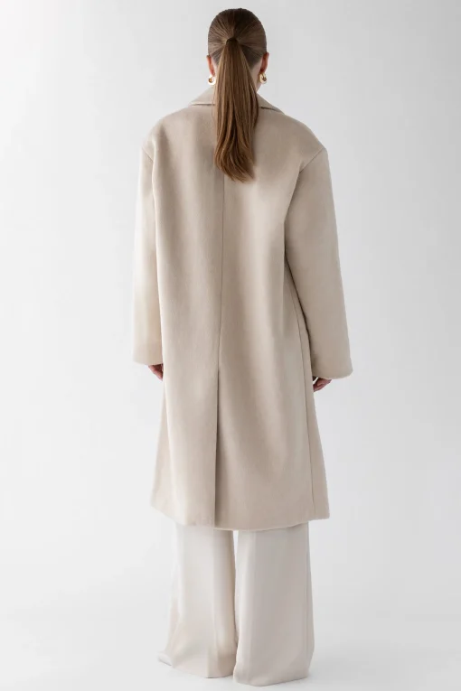 WOOL-BLEND DOUBLE BREASTED COAT