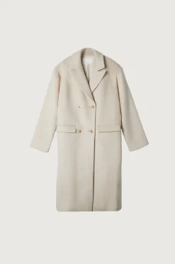 WOOL-BLEND DOUBLE BREASTED COAT