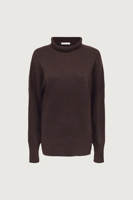 WOOL-BLEND OVERSIZED TURTLENECK SWEATER