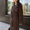 WOOL-BLEND TRENCH COAT