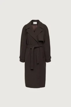 WOOL-BLEND TRENCH COAT