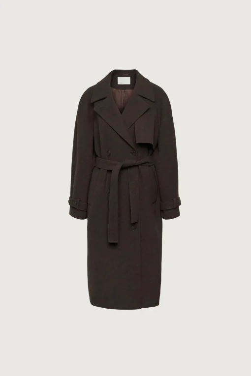 WOOL-BLEND TRENCH COAT