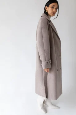 WOOL-BLEND TRENCH COAT