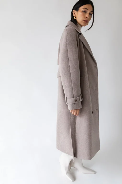 WOOL-BLEND TRENCH COAT