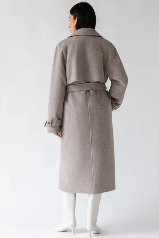 WOOL-BLEND TRENCH COAT