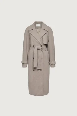 WOOL-BLEND TRENCH COAT
