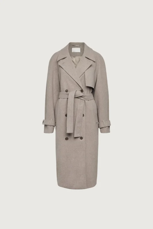 WOOL-BLEND TRENCH COAT