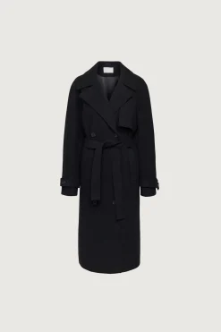 WOOL-BLEND TRENCH COAT
