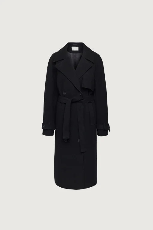 WOOL-BLEND TRENCH COAT
