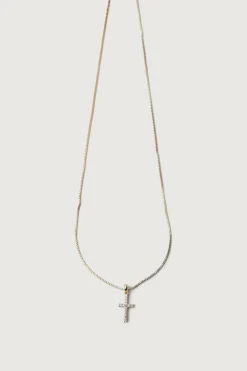ZIRCONIA CROSS NECKLACE