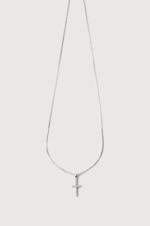 ZIRCONIA CROSS NECKLACE
