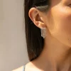 ZIRCONIA FRINGE EARRING