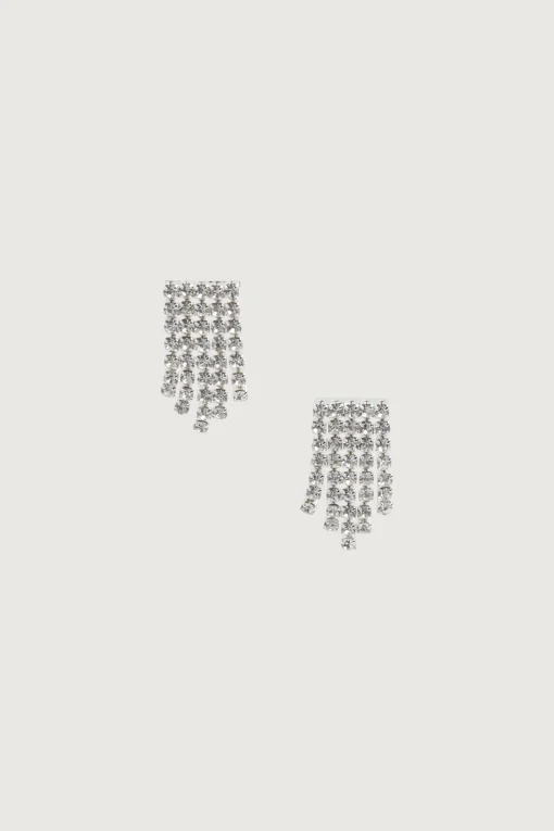ZIRCONIA FRINGE EARRING