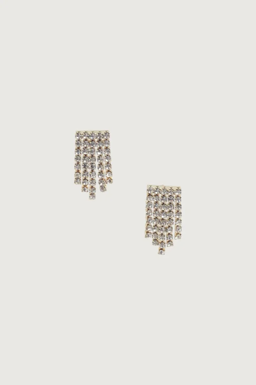 ZIRCONIA FRINGE EARRING