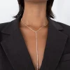 ZIRCONIA LARIAT NECKLACE