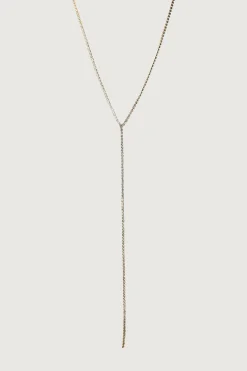 ZIRCONIA LARIAT NECKLACE