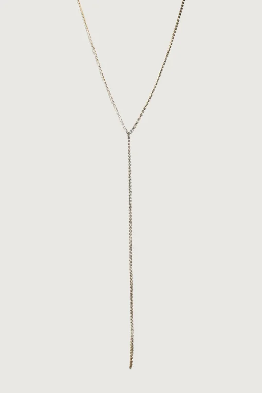 ZIRCONIA LARIAT NECKLACE