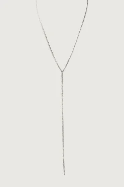 ZIRCONIA LARIAT NECKLACE