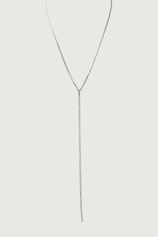 ZIRCONIA LARIAT NECKLACE