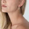 ZIRCONIA LINK EARRING