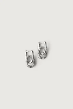 ZIRCONIA LINK EARRING