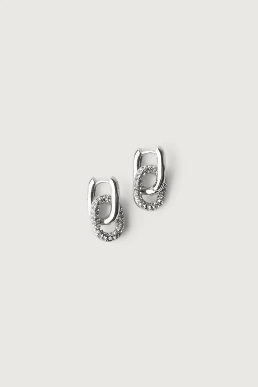 ZIRCONIA LINK EARRING