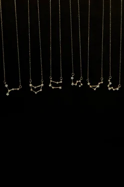 ZODIAC NECKLACE WITH ZIRCONIA