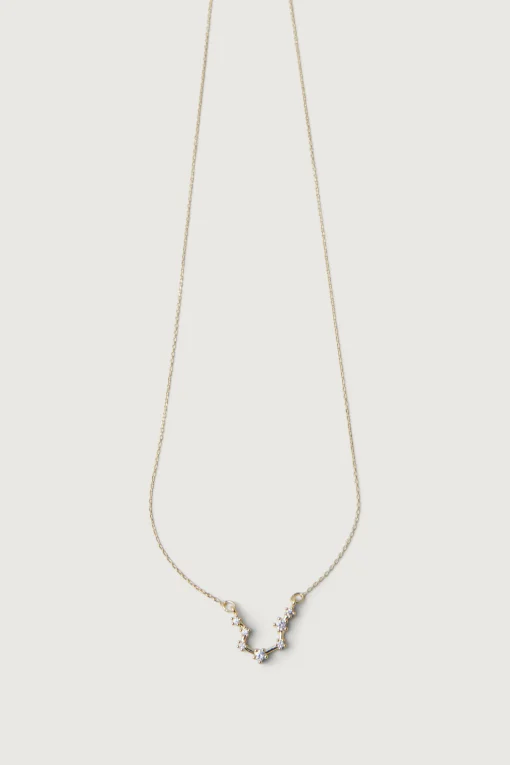 ZODIAC NECKLACE WITH ZIRCONIA
