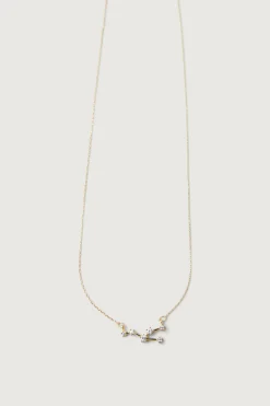 ZODIAC NECKLACE WITH ZIRCONIA
