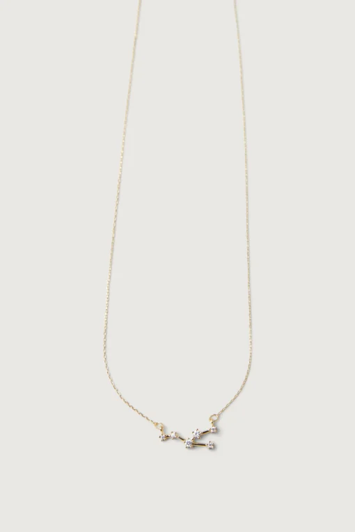 ZODIAC NECKLACE WITH ZIRCONIA