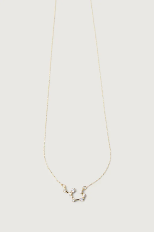 ZODIAC NECKLACE WITH ZIRCONIA