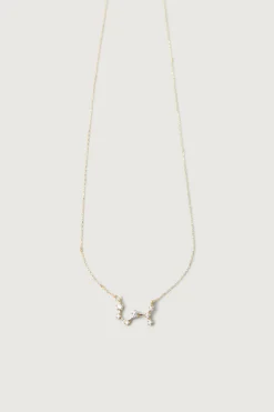 ZODIAC NECKLACE WITH ZIRCONIA