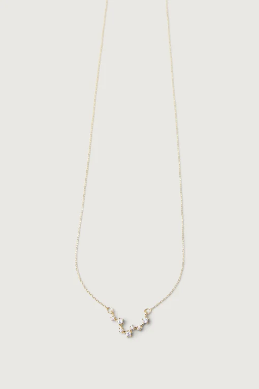 ZODIAC NECKLACE WITH ZIRCONIA