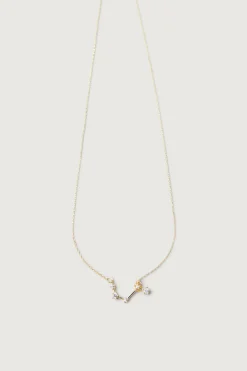 ZODIAC NECKLACE WITH ZIRCONIA