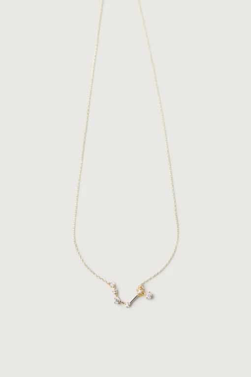 ZODIAC NECKLACE WITH ZIRCONIA