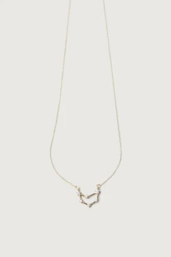 ZODIAC NECKLACE WITH ZIRCONIA