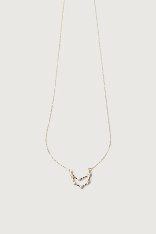 ZODIAC NECKLACE WITH ZIRCONIA