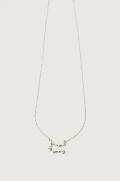 ZODIAC NECKLACE WITH ZIRCONIA
