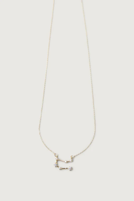 ZODIAC NECKLACE WITH ZIRCONIA
